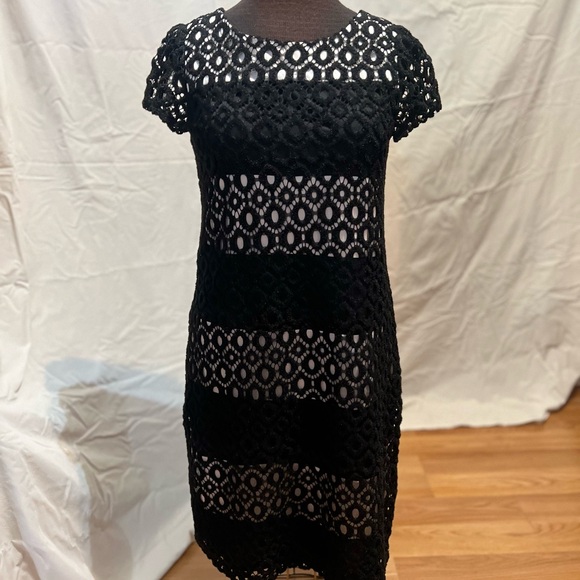 Elegant Black Lace Dress - Picture 1 of 5